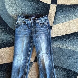 Miss Me Straight Leg Blue Jeans